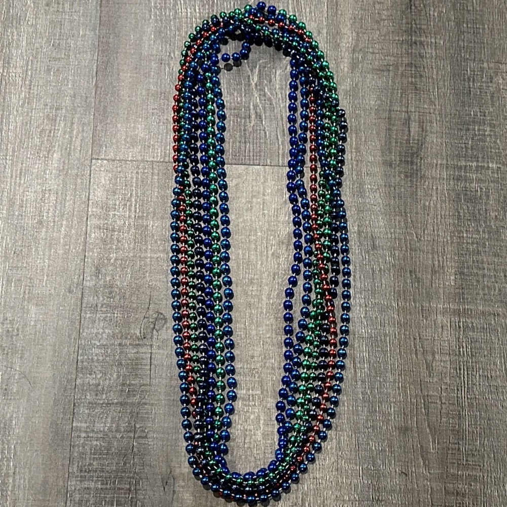 💞 7-Pack Multicolored Party Bead Necklaces